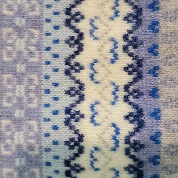 Made in Italy of Benetton Wool Sweater Knit Danish Pattern Scandinavian … - Picture 4 of 7